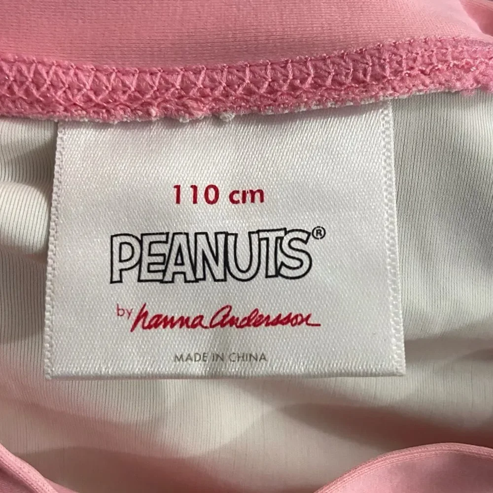 Hannah Anderson Peanut Graphic Rash guard Swim Top